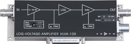Логарифмический широкополосный усилитель напряжения HLVA-100