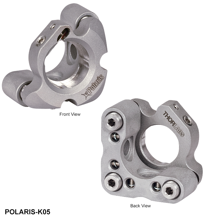 POLARIS-K05 - Держатель зеркал Polaris, Ø1/2", 3 регулировочных винта