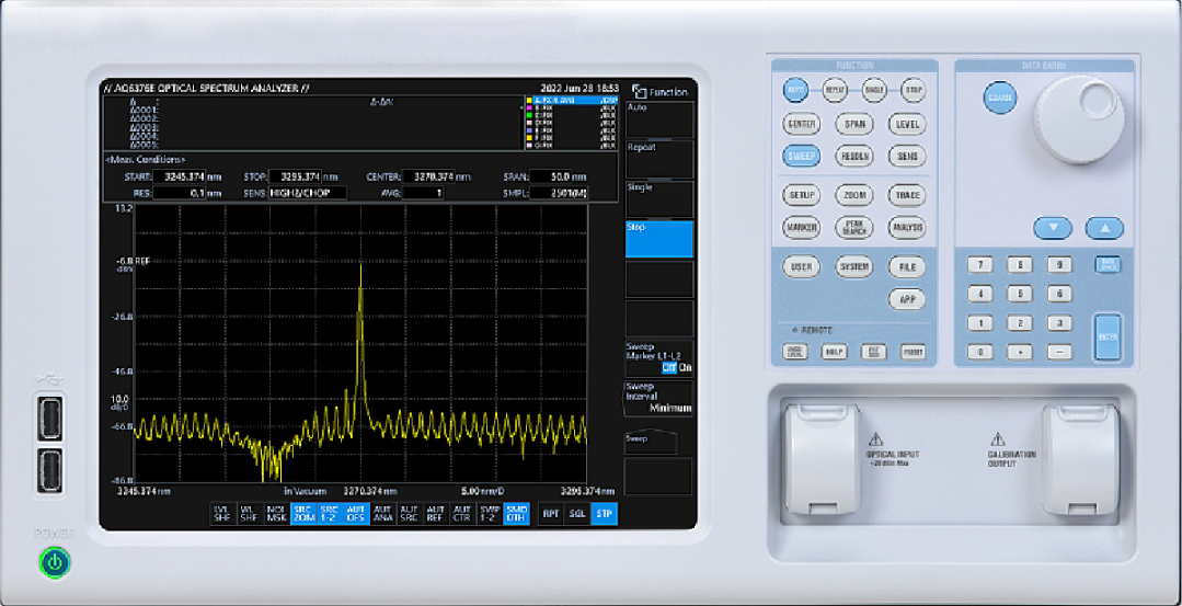 Анализатор оптического спектра AQ6376E Yokogawa