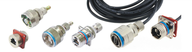 Цилиндрические соединители серии YW (RJ45, USB, 1394)
